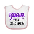 thumbnail image 1 of Inktastic Tougher than Cystic Fibrosis Boys or Girls Baby Bib, 1 of 4