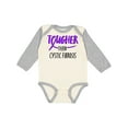 thumbnail image 1 of Inktastic Tougher than Cystic Fibrosis Boys or Girls Long Sleeve Baby Bodysuit, 1 of 5