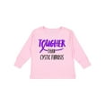 thumbnail image 1 of Inktastic Tougher than Cystic Fibrosis Boys or Girls Long Sleeve Toddler T-Shirt, 1 of 5
