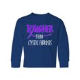 thumbnail image 1 of Inktastic Tougher than Cystic Fibrosis Long Sleeve Youth T-Shirt, 1 of 5