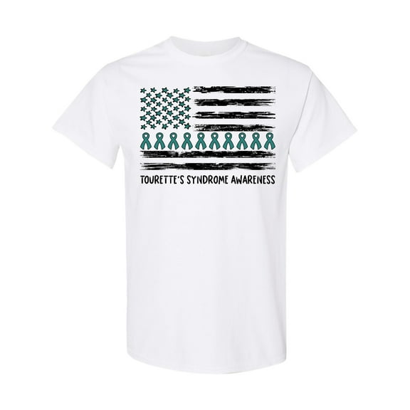Inktastic Tourette's Syndrome Awareness Flag with Ribbons T-Shirt