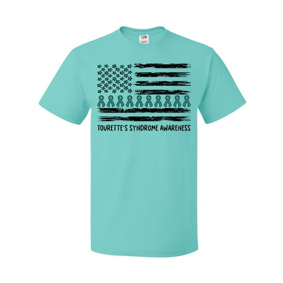 Inktastic Tourette's Syndrome Awareness Flag with Ribbons T-Shirt