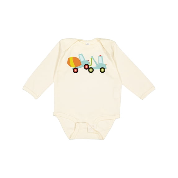 Inktastic Tow Truck Construction Boys Long Sleeve Baby Bodysuit