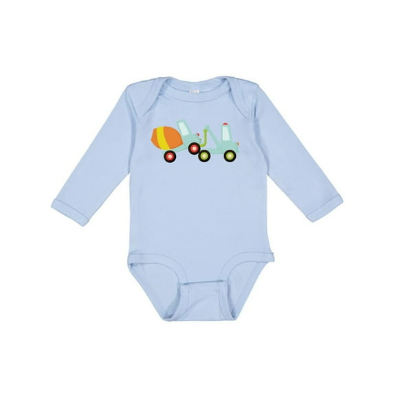 Inktastic Tow Truck Construction Boys Long Sleeve Baby Bodysuit
