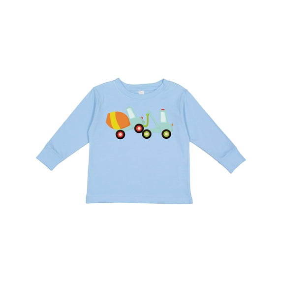 Inktastic Tow Truck Construction Boys Long Sleeve Toddler T-Shirt