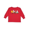 thumbnail image 1 of Inktastic Tow Truck Construction Boys Long Sleeve Toddler T-Shirt, 1 of 5