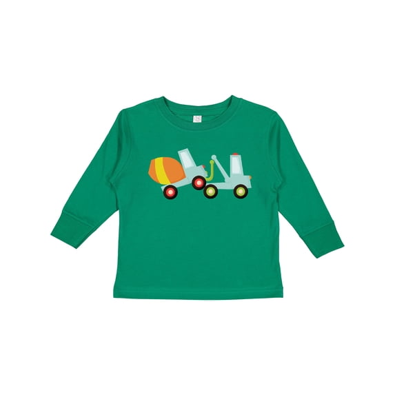 Inktastic Tow Truck Construction Boys Long Sleeve Toddler T-Shirt