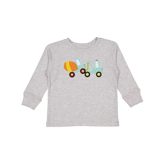 Inktastic Tow Truck Construction Boys Long Sleeve Toddler T-Shirt