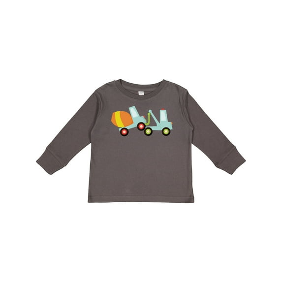 Inktastic Tow Truck Construction Boys Long Sleeve Toddler T-Shirt