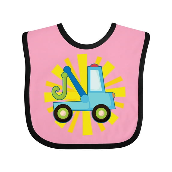 Inktastic Tow Truck Lover Boys or Girls Baby Bib