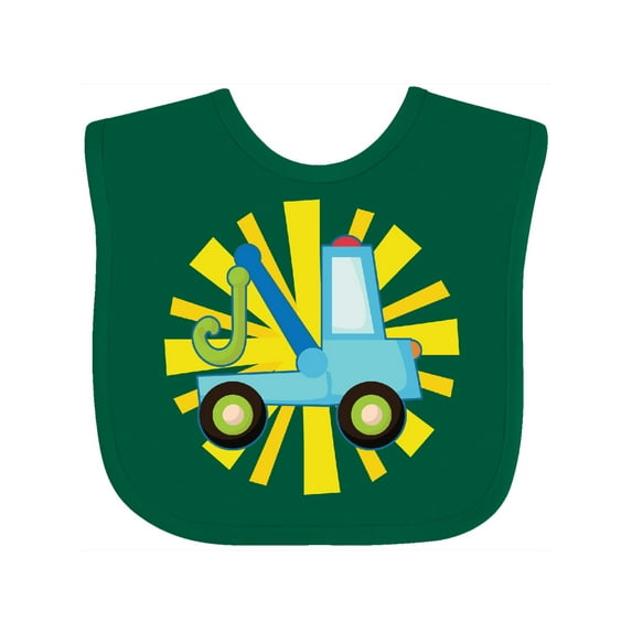 Inktastic Tow Truck Lover Boys or Girls Baby Bib