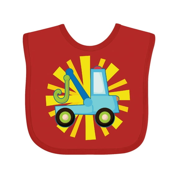 Inktastic Tow Truck Lover Boys or Girls Baby Bib