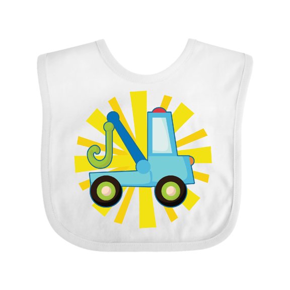 Inktastic Tow Truck Lover Boys or Girls Baby Bib