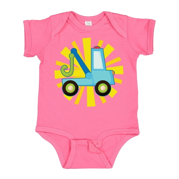 Inktastic Tow Truck Lover Boys or Girls Baby Bodysuit