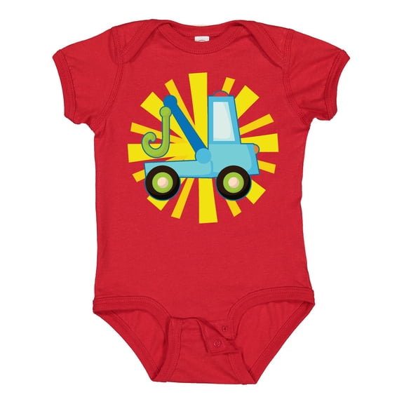 Inktastic Tow Truck Lover Boys or Girls Baby Bodysuit