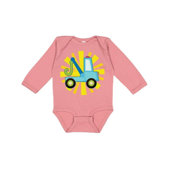 Inktastic Tow Truck Lover Boys or Girls Long Sleeve Baby Bodysuit