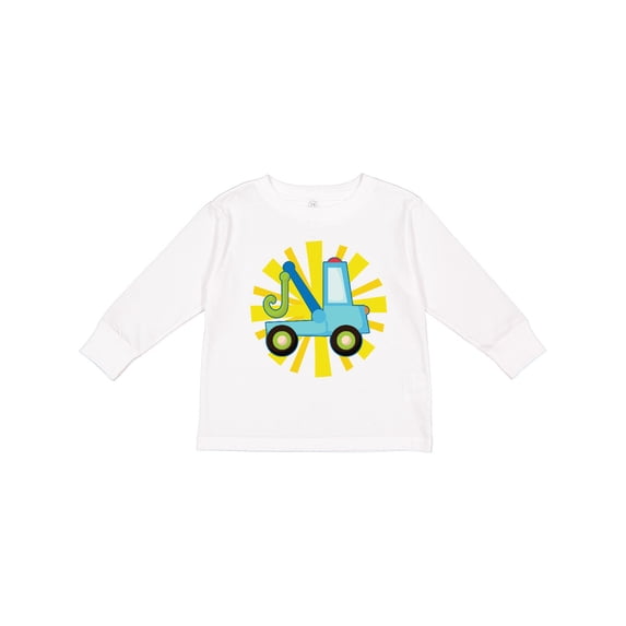Inktastic Tow Truck Lover Boys or Girls Long Sleeve Toddler T-Shirt