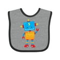 thumbnail image 1 of Inktastic Toy Robot Boys or Girls Baby Bib, 1 of 4