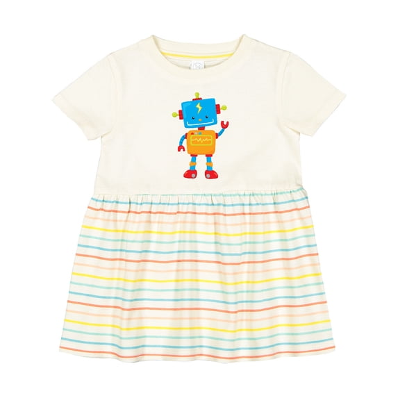 Inktastic Toy Robot Girls Baby Dress