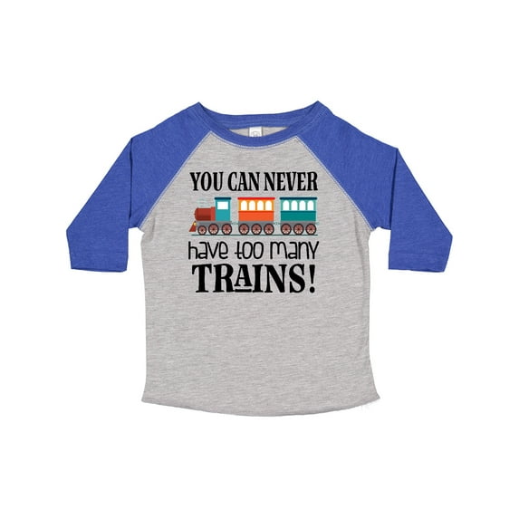 Inktastic Toy Train Never Have Too Many Trains Boys or Girls Toddler T-Shirt