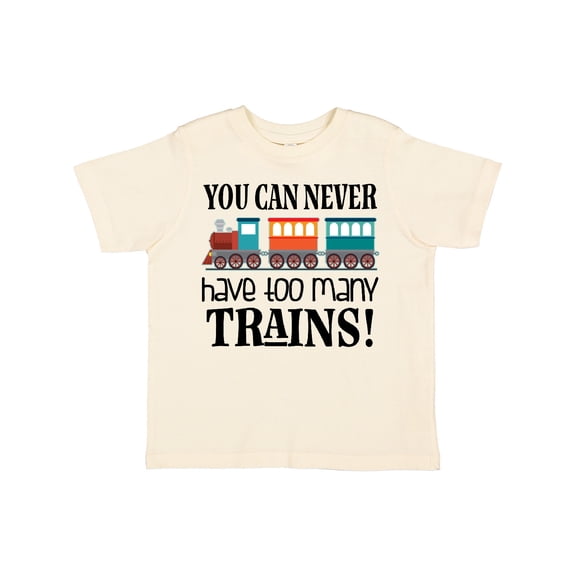 Inktastic Toy Train Never Have Too Many Trains Boys or Girls Toddler T-Shirt