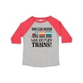 thumbnail image 1 of Inktastic Toy Train Never Have Too Many Trains Boys or Girls Toddler T-Shirt, 1 of 5