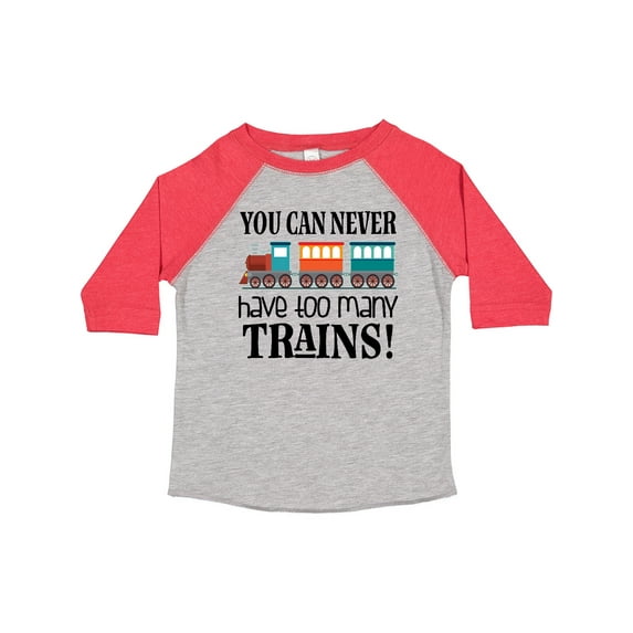 Inktastic Toy Train Never Have Too Many Trains Boys or Girls Toddler T-Shirt