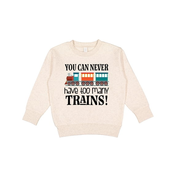 Inktastic Toy Train Never Have Too Many Trains Toddler Sweatshirt