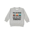 thumbnail image 1 of Inktastic Toy Train Never Have Too Many Trains Toddler Sweatshirt, 1 of 4