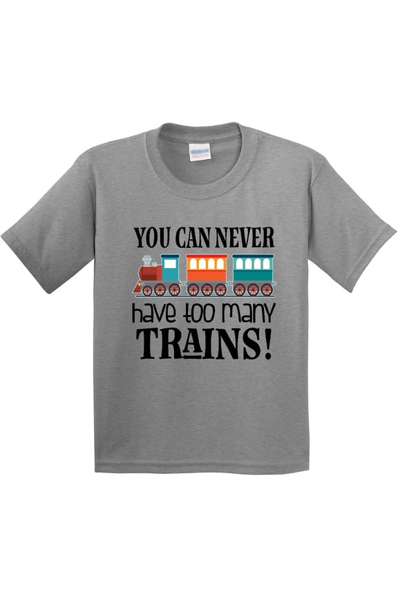 Toy Train Never Have Too Many Trains Youth T-Shirt