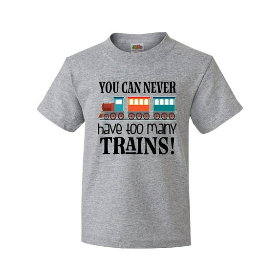 Inktastic Toy Train Never Have Too Many Trains Youth T-Shirt
