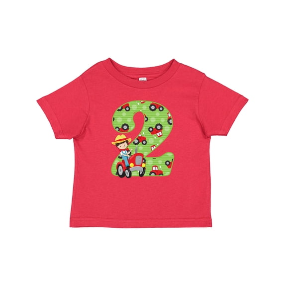 Inktastic Tractor Boy 2nd Birthday Boys Baby T-Shirt