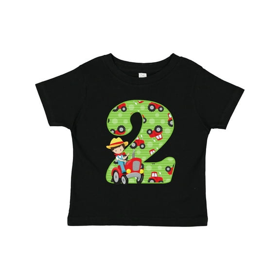 Inktastic Tractor Boy 2nd Birthday Boys Toddler T-Shirt