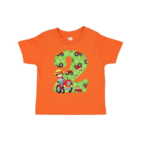 Inktastic Tractor Boy 2nd Birthday Boys Toddler T-Shirt