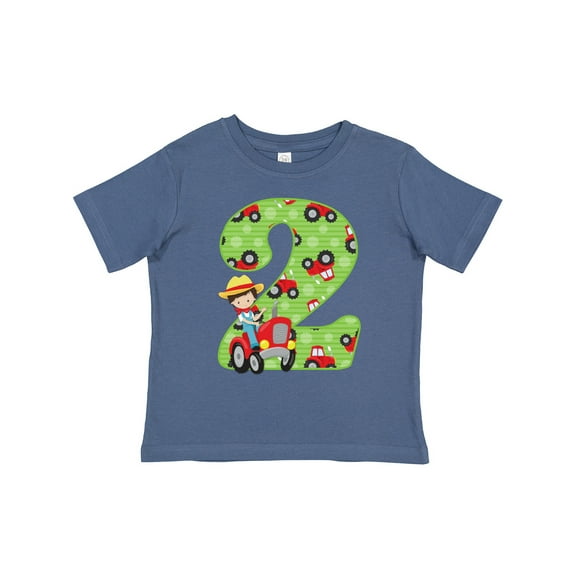 Inktastic Tractor Boy 2nd Birthday Boys Toddler T-Shirt