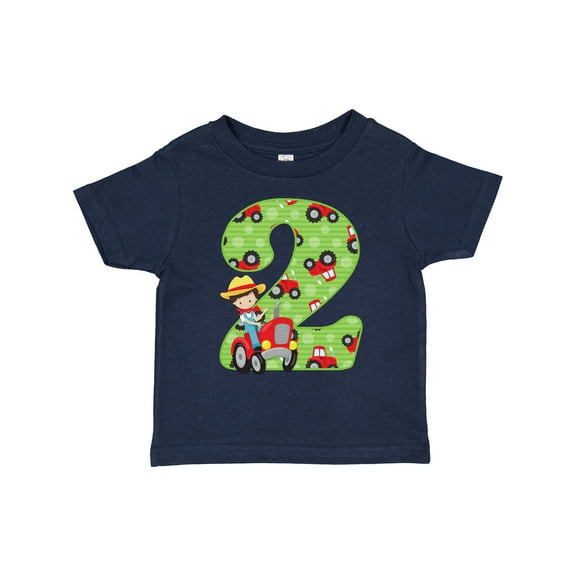 Inktastic Tractor Boy 2nd Birthday Boys Toddler T-Shirt