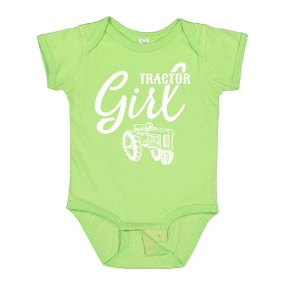 Inktastic Tractor Girl Girls Baby Bodysuit