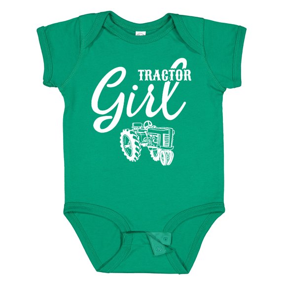 Inktastic Tractor Girl Girls Baby Bodysuit