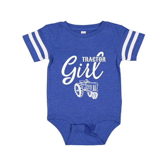 Inktastic Tractor Girl Girls Baby Bodysuit