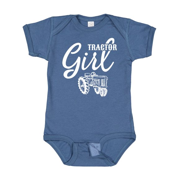 Inktastic Tractor Girl Girls Baby Bodysuit