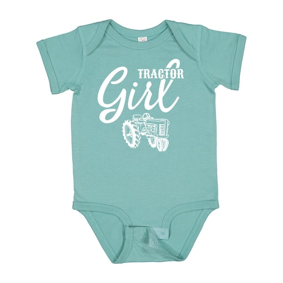 Inktastic Tractor Girl Girls Baby Bodysuit