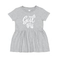 thumbnail image 1 of Inktastic Tractor Girl Girls Baby Dress, 1 of 5