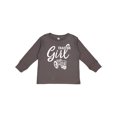 thumbnail image 1 of Inktastic Tractor Girl Girls Long Sleeve Toddler T-Shirt, 1 of 5