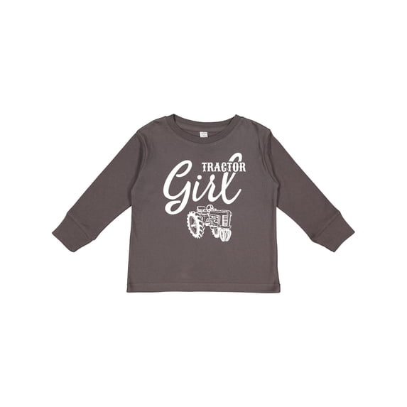 Inktastic Tractor Girl Girls Long Sleeve Toddler T-Shirt