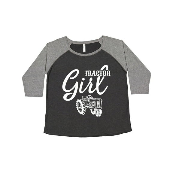 Inktastic Tractor Girl Women's Plus Size T-Shirt