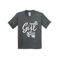 thumbnail image 1 of Inktastic Tractor Girl Youth T-Shirt, 1 of 5