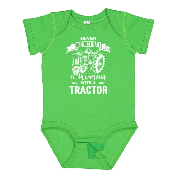 Inktastic Tractor Woman Girls Baby Bodysuit