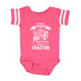 thumbnail image 1 of Inktastic Tractor Woman Girls Baby Bodysuit, 1 of 5