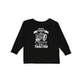 thumbnail image 1 of Inktastic Tractor Woman Girls Long Sleeve Toddler T-Shirt, 1 of 5