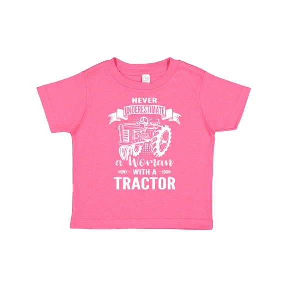 Inktastic Tractor Woman Girls Toddler T-Shirt